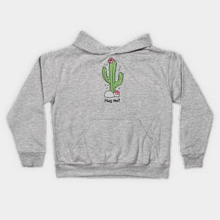 Cute hand drawn cactus Kids Hoodie